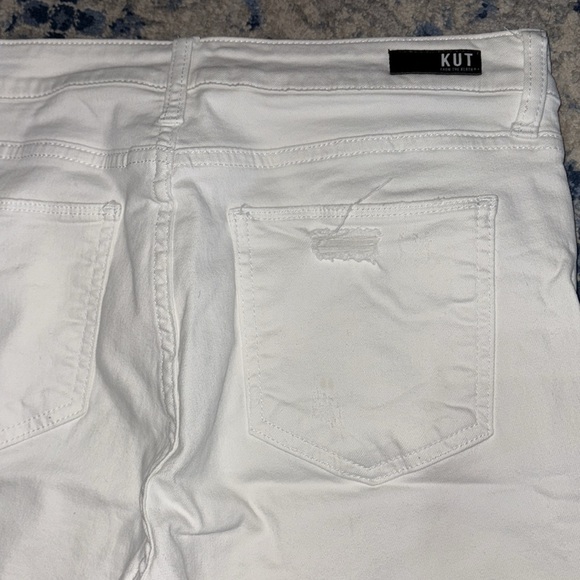 Kut from the Kloth White Straight Leg crop Jeans - Picture 4 of 8
